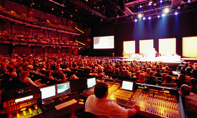 Audio video and lighting systems supporting worship services and live streaming in houses of worship